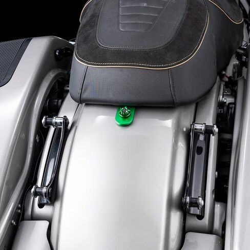 Advanblack Axion CNC غطاء مقبض مقعد الترباس، غطاء لولبي مقعد الألومنيوم متوافق مع Harley 1996-2025 (أرجواني) in Saudi Arabia