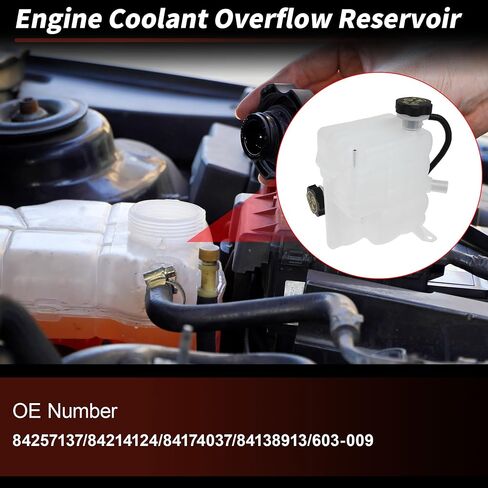 Coolant Expansion Reservoir Tank with Cap for Chevrolet Silverado 2500HD 3500HD 4500HD 5500HD Radiator Coolant Overflow Reservoir Recovery Tank No.603-009/84257137/84214124 in Saudi Arabia