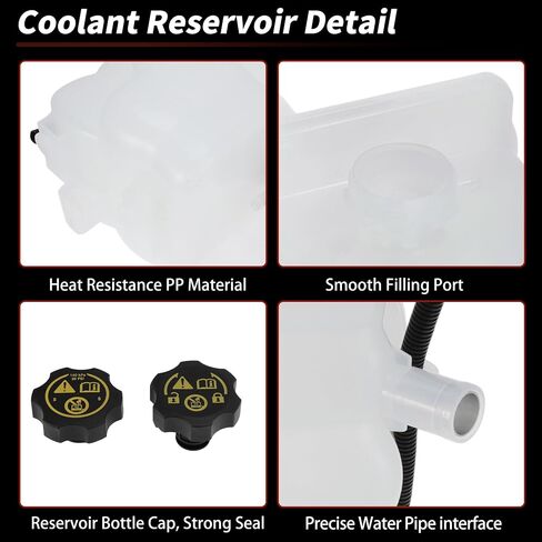 Coolant Expansion Reservoir Tank with Cap for Chevrolet Silverado 2500HD 3500HD 4500HD 5500HD Radiator Coolant Overflow Reservoir Recovery Tank No.603-009/84257137/84214124 in Saudi Arabia