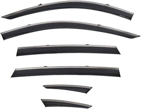 WellVisors Window Visors Wind Deflectors Compatible with Acura TLX 6 PCS 2021-2024 2022 2023 with Black Trim Rain Guards 3-847AC027 in Saudi Arabia
