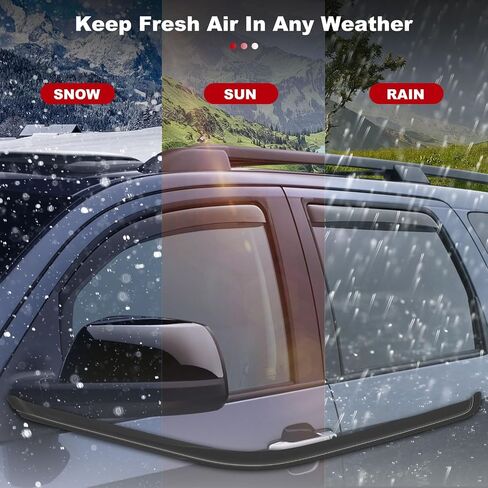 ALEGE Side Window Deflectors Rain Guards Vent Window Visors for Chevrolet Blazer 1992-1994 for Chevrolet C1500 1988-1998 for Chevrolet C2500 1988-1998 for Chevrolet C3500 1988-1998 Front in Saudi Arabia