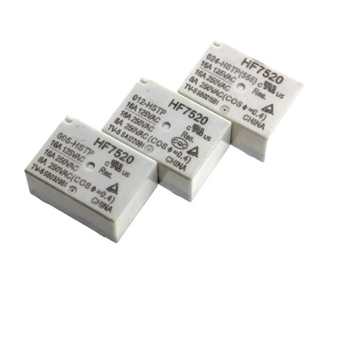 5PCS/Lot HF7520-005-HSTP HF7520-012-HSTP HF7520-024-HSTP A Set of Normally Open 4-pin 16A DC5V 12V 24V relays(HF7520-024-HSTP) in Saudi Arabia