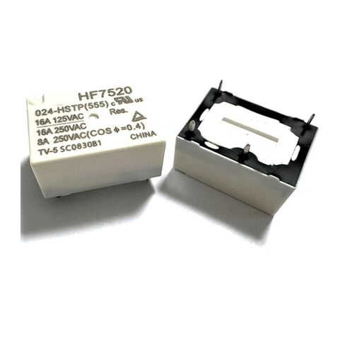 5PCS/Lot HF7520-005-HSTP HF7520-012-HSTP HF7520-024-HSTP A Set of Normally Open 4-pin 16A DC5V 12V 24V relays(HF7520-024-HSTP) in Saudi Arabia
