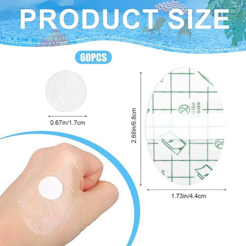 60pcs Waterproof Baby Ear Covers for Swimming & Bath, Newborn Waterproof Ear Stickers with Cotton Inner Layer for Kids Shower Water Activities in Saudi Arabia