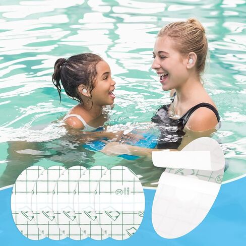 60pcs Waterproof Baby Ear Covers for Swimming & Bath, Newborn Waterproof Ear Stickers with Cotton Inner Layer for Kids Shower Water Activities in Saudi Arabia