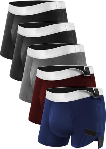 Mens Incontinence Underwear Washable Tear Away Leak Proof Underwear 5 Pack in Saudi Arabia