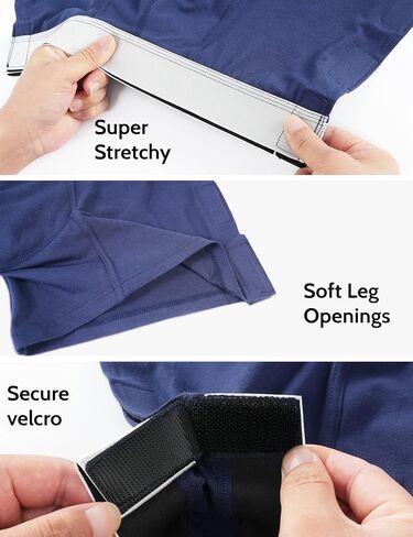 Mens Incontinence Underwear Washable Tear Away Leak Proof Underwear 5 Pack in Saudi Arabia