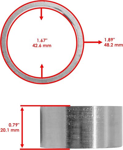 Caltric Muffler Gasket Compatible with Honda Cb400A Cb400T Cb400Ti Cb400Tii 1978-1981 in Saudi Arabia