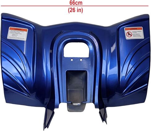 RedCap 2-Piece ATV Body Plastic Fender Front Rear Kit for Taotao ATA110B ATA110B1 Boulder B1 Eagle 110 Coolsports Peace SunL MotoTec Mudcat Kids 110cc ATV Quads - Glossy Black in Saudi Arabia