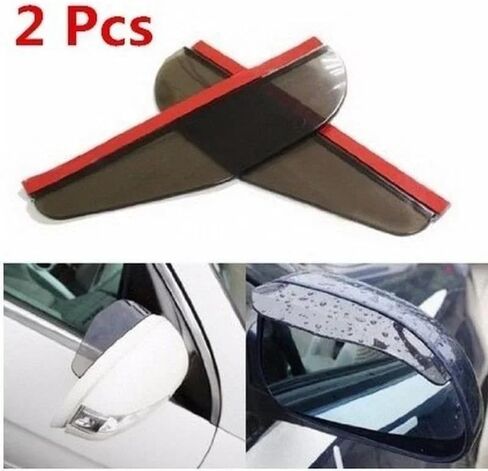 Wind Deflectors 2pcs Car Rearview Mirror Rain Eyebrow with Blind Spot Mirror Car Rain Shield Guard Sun Visor Auto Rear View Sha Blas Sticker Sun Visors in Saudi Arabia