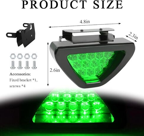 Car F1 Style Brake Light, Super Bright DRL Fog Rear Tail Third Brake Light with 12 LED, Waterproof F1 Style Triangle Warning Flash Lamp for Cars Trucks SUVs Safety Stop (Red) in Saudi Arabia