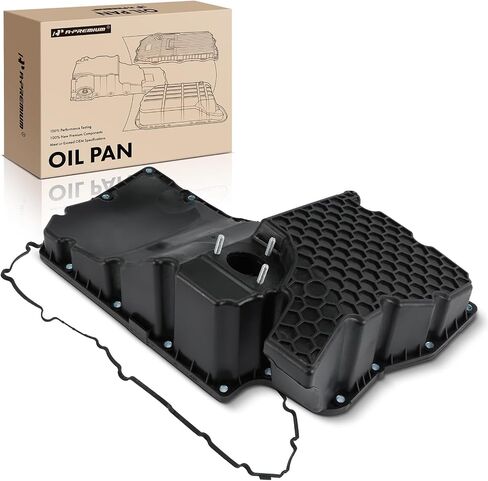 A-Premium Lower Engine Oil Pan Sump with Drain Plug Compatible with Audi A4 2017-2019, A4 allroad 2017-2019, A4 Quattro 2017-2019, A5 Quattro 2018, A5 Sportback 2018, A6 Quattro 2019, Q5 2018, Q7 in Saudi Arabia