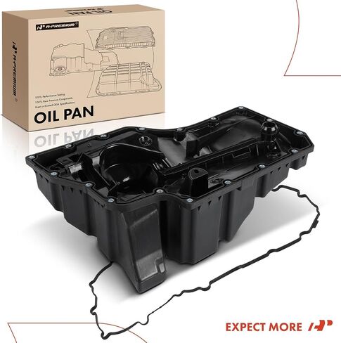 A-Premium Lower Engine Oil Pan Sump with Drain Plug Compatible with Audi A4 2017-2019, A4 allroad 2017-2019, A4 Quattro 2017-2019, A5 Quattro 2018, A5 Sportback 2018, A6 Quattro 2019, Q5 2018, Q7 in Saudi Arabia