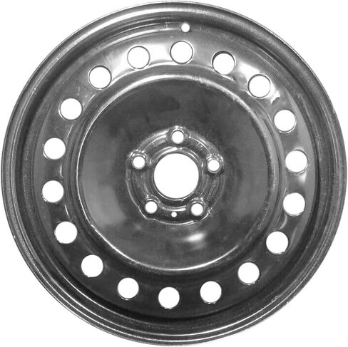 17 inch Steel Wheel Rim for 2015-2017 Chrysler 200 (18-Hole Design) - Black Reman Factory Steel Wheel in Saudi Arabia