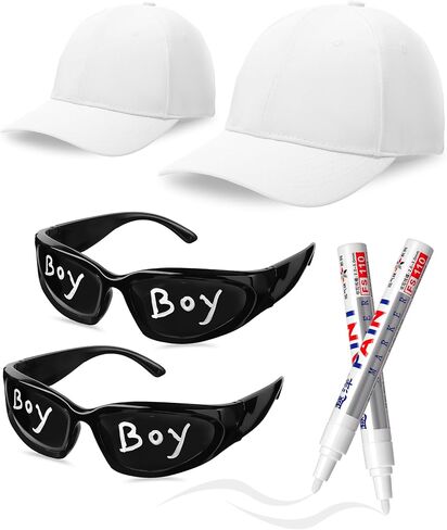 6 Pcs Halloween Hip Hop Costumes Kit 80s 90s Rapper Accessories Hat Wrap Around Sunglasses Pens for Costume Party in Saudi Arabia
