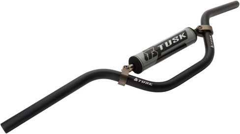 TUSK T-10 ألومنيوم 7/8 بوصة مقود صغير KX عالي الانحناء باللون الأسود لـ Kawasaki KX85 2001-2025 in Saudi Arabia