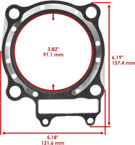 Caltric Cylinder Head Gasket Compatible with Honda CRF450R 2002 2003 2004 2005 2006/12251-MEB-671 in Saudi Arabia