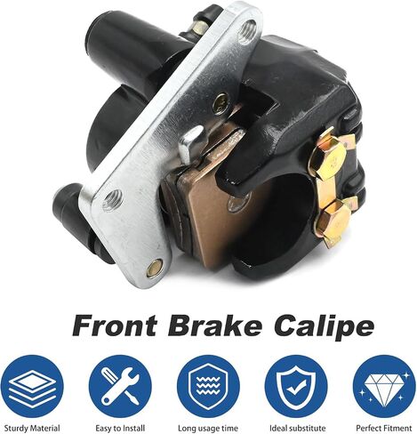 45200-965-006 Front Disc Brake Caliper, Replacement for Honda ATC250R 1983 1984, Replacement for Honda ATC200X 1983 1984 1985 (Black) in Saudi Arabia