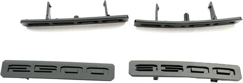 10 قطعة مجموعة جديدة بديلة لـ 2024-2025 Sierra 2500HD 3500HD AT4 شعارات مجموعة شارة السيارة 86591513 (أسود وأحمر) in Kuwait