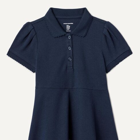 Amazon Essentials Girls and Toddlers' Short Sleeve Polo Dress in Saudi Arabia