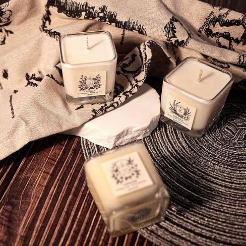 Floral Scent Series: Lavender, Rose & Jasmine Candles - Anthropologie Style Aromatherapy Soy Wax Gifts for Women, 100% Natural, 60H Burn, Reusable Jar (3-Pack) in Saudi Arabia