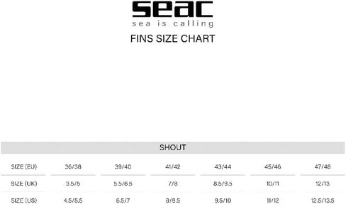 Seac Shout, Long Fins for Scuba Diving, Spearfishing and Freediving in Saudi Arabia