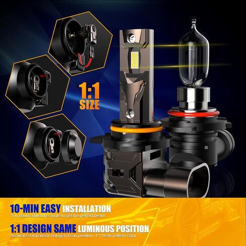 Upgraded H7 Light Bulbs Combo, 32000 LM Super Bright 6500K Fog Bulbs with Cooling Fan, No Adapter Required, Pack of 2 in Saudi Arabia