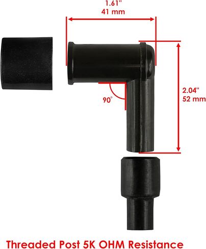 Caltric Spark Plug Cap Set Compatible with Kawasaki Vulcan 1500 Drifter Mean Streak Nomad 1999-2005 in Saudi Arabia