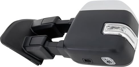 Kool Vue Driver Side Power Heated Towing Mirror for Ford F-250 F-350 F-450 Super Duty 2020-2022, Power Fold Signal Light Chrome, Blind Spot, Memory, Puddle Lamp, automotive exterior accessories in Saudi Arabia