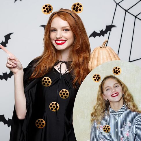 Giegxin 7 Pcs Halloween Costume Accessories Set Include Chip Cookie Headband and 6 Pcs Felt Chocolate Cookies Pins Funny Chip Biscuit Pins for Girl Women Halloween Costumes Party in Saudi Arabia