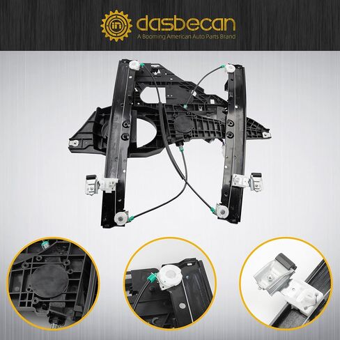 Dasbecan Front Left Driver Side Power Window Regulator with 8-Pin Motor Compatible with Ford Expedition Lincoln Navigator 2007-2017 Replaces 748-542 7L1Z7823201B in Saudi Arabia