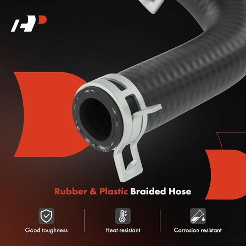 A-Premium Outlet HVAC Heater Hose Pipe Line Assembly + with Clamps and Protective Sleeve Attached Compatible with Dodge Charger, Challenger & Chrysler 300, 2014-2021 in Saudi Arabia