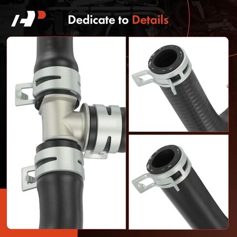 A-Premium Outlet HVAC Heater Hose Pipe Line Assembly + with Clamps and Protective Sleeve Attached Compatible with Dodge Charger, Challenger & Chrysler 300, 2014-2021 in Saudi Arabia