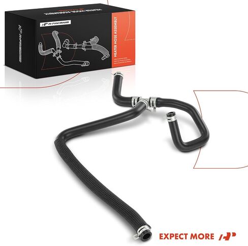 A-Premium Outlet HVAC Heater Hose Pipe Line Assembly + with Clamps and Protective Sleeve Attached Compatible with Dodge Charger, Challenger & Chrysler 300, 2014-2021 in Saudi Arabia