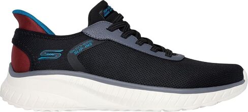 Skechers - Mens Bobs Sport Squad Chaos Slip On Shoes, Color Black/Multi, Size: 11.5 M US in Saudi Arabia