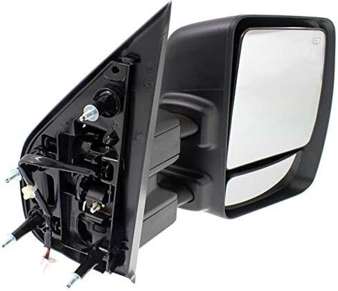 Garage-Pro Mirror Compatible With 2012-2021 Nissan NV1500, NV2500, NV3500 Towing Passenger Side, Heated, Power Glass, Blind Spot Glass, Chrome in Saudi Arabia