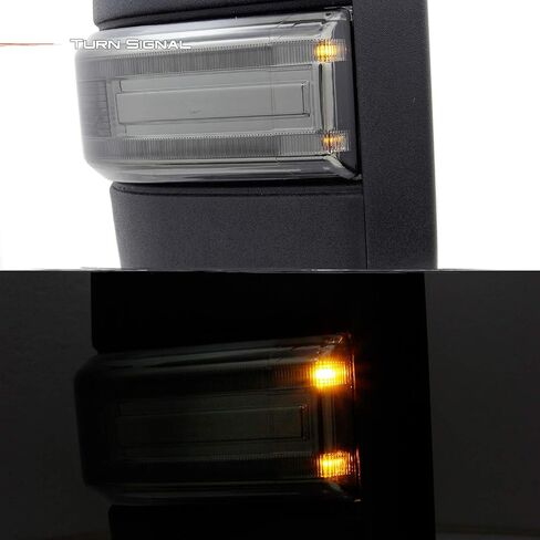 AKKON - For 08-16 Ford F250/F350/F450/F550 SuperDuty Pair of Power + Heated + Turn Signal Black Texture Towing Side Mirrors in Saudi Arabia