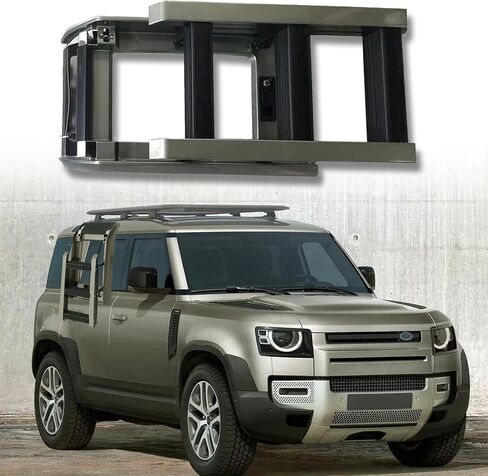 Foldable Liftable Ladder Protective Frame Roof Rack Access Fits for LR Defender 90 2020-2024 2025 in Saudi Arabia