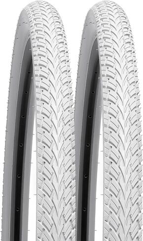 2-PCS 700C Bike Tires 700x35C/37-622 and 700C Heavy Duty Bike Tubes AV48mm Schrader Valve with 2 Rim Strips Compatible with 700x33C 700x35C 700x36C 700x37C Bike Bicycle Tires and Tubes (G-5001) in Saudi Arabia