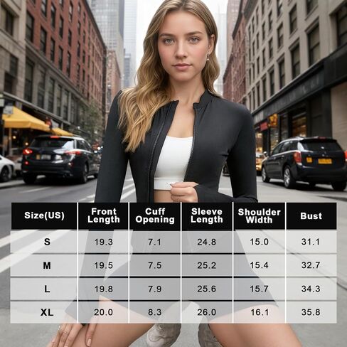 Women's Athletic Long Sleeve Workout Top Quick Dry Gym Activewear Zipper Yoga Shirt Moisture Wicking Slim Fit Sportswear in Saudi Arabia