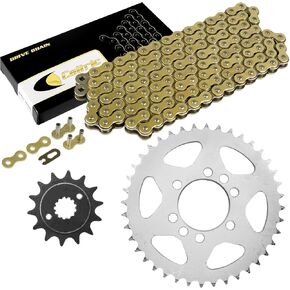 Caltric Drive Chain and Sprockets Kit compatible with Kawasaki KFX400 KSF400A 2003 2004 2005 2006 in Kuwait