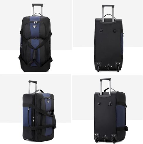 Large Rolling Duffel Bag with Wheels, 34" (130L) Expandable Weekend Travel Waterproof Bag，Expandable design in Saudi Arabia