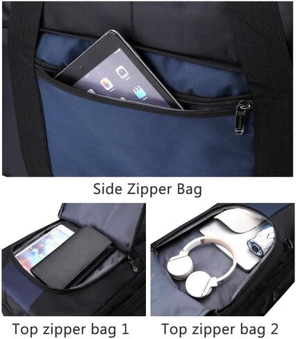 Large Rolling Duffel Bag with Wheels, 34" (130L) Expandable Weekend Travel Waterproof Bag，Expandable design in Saudi Arabia