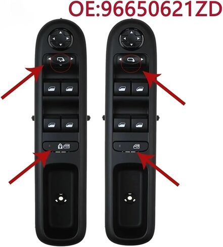 Door Lifter Switch 6490X6 96650620ZD 96650621ZD FL Master Power Window Switch 1Pcs(96650621ZD) in Saudi Arabia