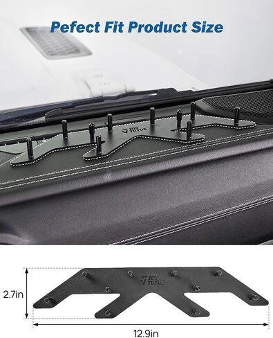 حامل بطة لوحة القيادة من JOYTUTUS متوافق مع 2018-2023 Wrangler JL 2020-2023 Gladiator JT، وسادة هبوط بقابس البط للوحة عدادات Wrangler in Saudi Arabia