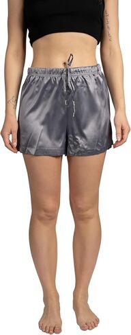 TAHARI Women's 2-Pack Satin Drawstring Pajama Lounge Shorts in Saudi Arabia