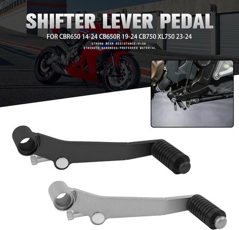 استبدال دواسة ناقل الحركة لمعدات الدراجات النارية Honda CBR650 2014-2024 CB650R 2019-2024 CB750 XL750 2023-2024 رافعة ناقل الحركة من الألومنيوم CNC (أسود) in Saudi Arabia