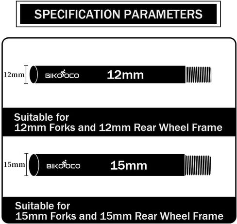 Bikes Thru Axle Adapter for Fox - 15mm X 100mm/110mm - Lightweight &Non-Deformation Accessory for Easy Installation in Kuwait