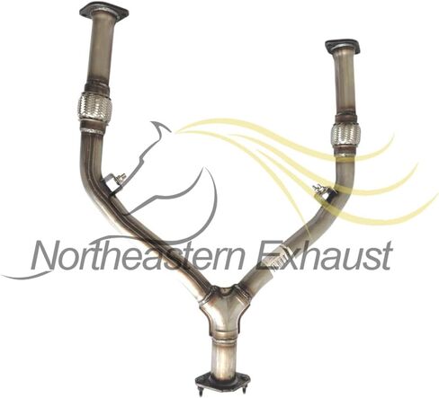 Northeastern Exhaust | Stainless Steel Y PIpe, Resonator Pipe and Muffler Exhaust System Kit Compatible for INFINITI FX35 2003-2008 3.5L | Free Gaskets and Clamp Included in Saudi Arabia