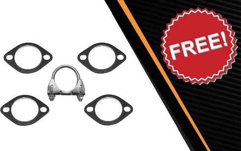 Northeastern Exhaust | Stainless Steel Y PIpe, Resonator Pipe and Muffler Exhaust System Kit Compatible for INFINITI FX35 2003-2008 3.5L | Free Gaskets and Clamp Included in Saudi Arabia
